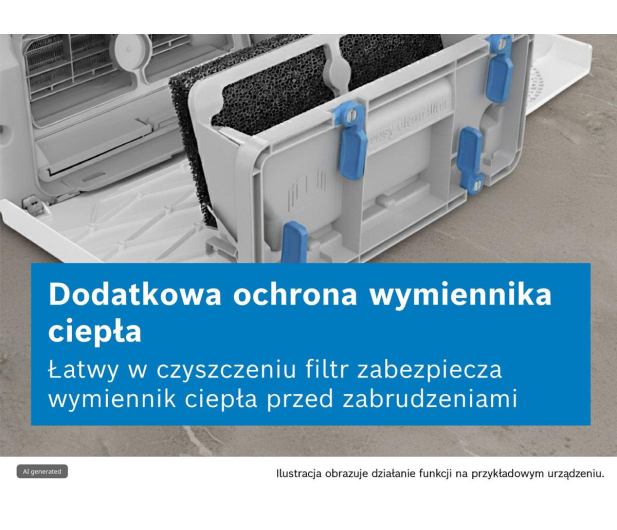 Suszarka Bosch Serie 6 WQG243DKPL 9 kg z pompą ciepła AutoDry EasyClean Filter Program Super 40’ - 1323598 - zdjęcie 5